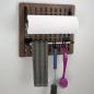 Preview: 80037-Board-Breite-34cm-Hoehe-31cm-Kuechenrollenhalter-Hakenleiste-mit-Deko-seitlich-links